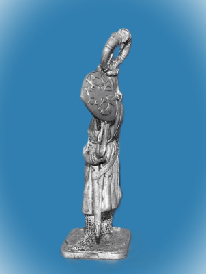 Картинка 343 Оловянный солдатик Бруно фон Хорнберг, 13 век (Herr Bruno von Hornberg), 54 мм  от магазина Масштаб