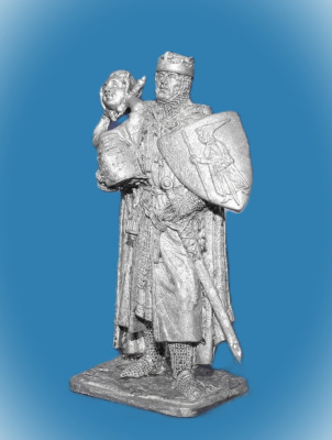Картинка 320.Оловянный солдатик Король Тироль фон Шоттен, 13 век, 54 мм  от магазина Масштаб