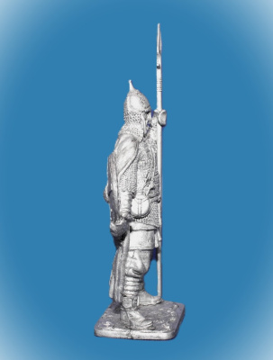 Картинка 357 Оловянный солдатик Пеший ратник. Русь, 11-14вв., 54 мм  от магазина Масштаб