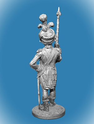 Картинка NAP-002 Оловянный солдатик Драм-мажор голландских гренадер 1810-11 гг., 54мм  от магазина Масштаб