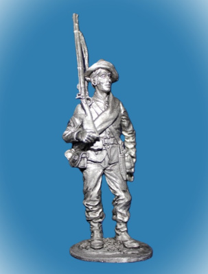 Картинка 075. Оловянный солдатик Солдат армии южан. США, 1861-65 гг., 54мм  от магазина Масштаб