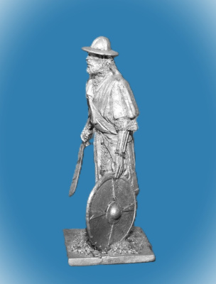 Картинка 015. Оловянный солдатик Немецкий пехотинец, 14 век  от магазина Масштаб