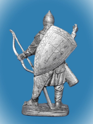 Картинка 199. Оловянный солдатик Русский лучник, 14-15 вв., 54мм  от магазина Масштаб