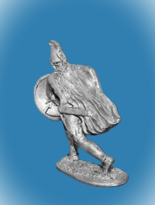 Картинка 006. Оловянный солдатик Македонский гоплит, 4 век до н.э.  от магазина Масштаб