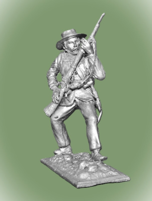 Картинка CW-007 Оловянная миниатюра Пехотинец армии США, 1861 – 65 гг., 54 мм  от магазина Масштаб