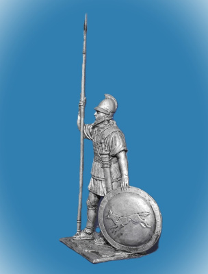 Картинка 206. Оловянный солдатик Македонский гоплит, середина 4 век до н.э., 54мм  от магазина Масштаб