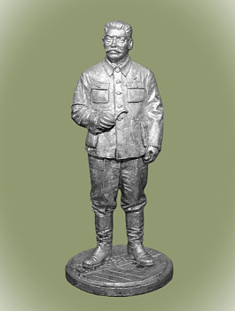 Картинка WWII-024 Оловянная миниатюра Товарищ Сталин  54 мм.  от магазина Масштаб