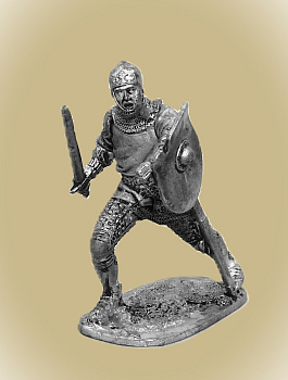Картинка 54-39 Средневековый рыцарь 15 век  54 мм.  от магазина Масштаб