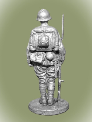 Картинка WWII-022 Оловянная миниатюра Пехотинец РККА, 1939 год. СССР  54 мм.  от магазина Масштаб