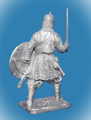 Картинка 306. Оловянный солдатик Варяжский дружинник. Русь, 10 век, 54 мм  от магазина Масштаб
