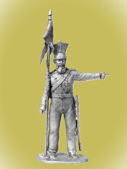 Картинка P-344 Конный ратник Нижегородского ополчения, 1813-1814 гг., 54 мм, металл  от магазина Масштаб