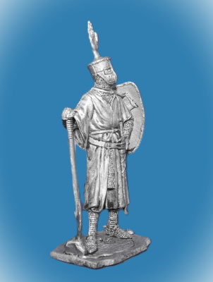 Картинка 195. Оловянный солдатик Германский рыцарь, 1200 г, 54мм  от магазина Масштаб