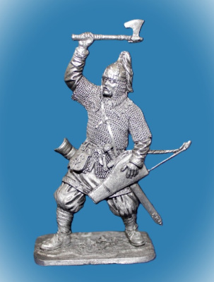 Картинка 273. Оловянный солдатик Русский воин Княжеская дружина, 11 в., 54 мм  от магазина Масштаб