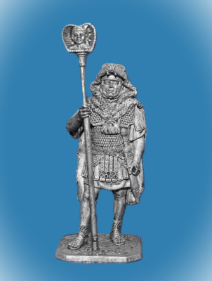 Картинка 271. Оловянный солдатик Римский имагинифер, 1-2 век н.з.., 54 мм  от магазина Масштаб