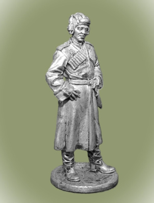 Картинка WWII-075 Казак 1448-го самоходно-артиллерийского полка, 1944-45 гг. СССР, 54 мм  от магазина Масштаб