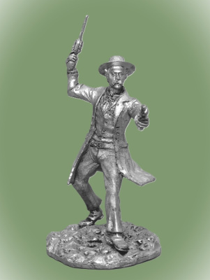 Картинка West01 Оловянная миниатюра Легенды Дикого Запада, Wyatt Earp- американский герой, 54 мм  от магазина Масштаб