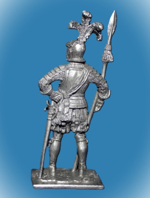 Картинка 178. Оловянный солдатик Капитан ландскнехтов, 1544 г, 54мм  от магазина Масштаб