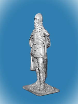 Картинка 020. Оловянный солдатик Богемский лучник, 2-я пол. 14 века, 54 мм  от магазина Масштаб