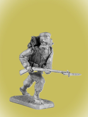 Картинка P-095 Рядовой итальянской армии, 1914 г , 54 мм, металл  от магазина Масштаб
