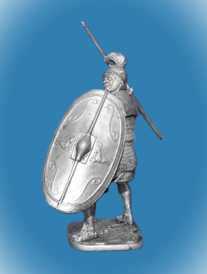 Картинка 176. Оловянный солдатик Римский легионер, 3-1 в до н.э., 54мм  от магазина Масштаб