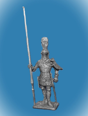 Картинка 103. Оловянный солдатик  Сэр Эдмунд де Торп. Англия, конец 14 – нач. 15 в., 54мм  от магазина Масштаб
