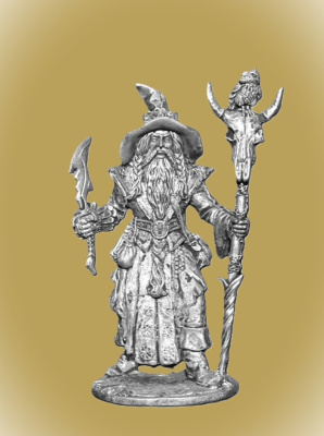 Картинка H&L01 Оловянный солдатик Боевой Маг (серия фентези), 54 мм.  от магазина Масштаб