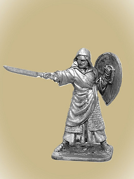 Картинка 54-34  Монах-рыцарь, 12 век    54 мм.  от магазина Масштаб