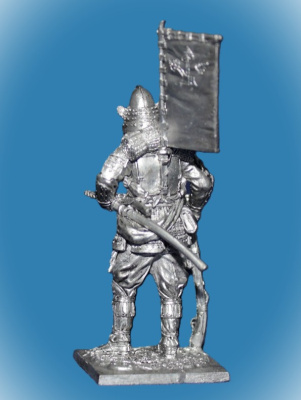 Картинка 120. Оловянный солдатик Самурай в походе, 16 век, 54мм  от магазина Масштаб