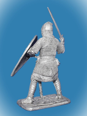 Картинка 275. Оловянный солдатик Русский воин-дружинник, 13 в., 54 мм  от магазина Масштаб