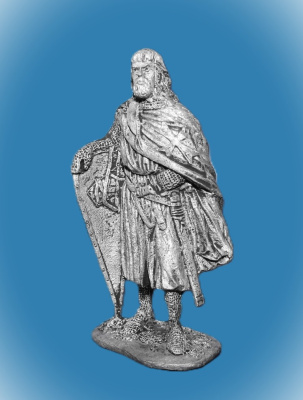 Картинка 019. Оловянный солдатик Рыцарь госпитальер 1248-59гг, 54 мм  от магазина Масштаб