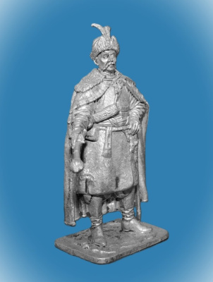 Картинка 205. Оловянный солдатик Казацкий полковник. Украина, 17 в, 54мм  от магазина Масштаб