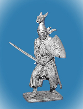 Картинка 323. Оловянный солдатик Дитмар дер Сетцер. Германия, 13 век, 54 мм  от магазина Масштаб