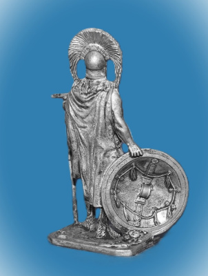 Картинка 211. Оловянный солдатик Спартанский командир, 5 век до н.э., 54мм  от магазина Масштаб