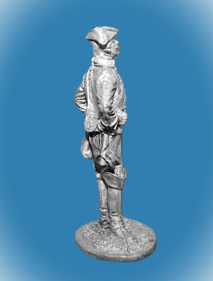 Картинка 028. Оловянный солдатик Рядовой кирасирского полка, 1732-42, 54мм  от магазина Масштаб
