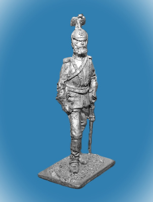 Картинка 031. Оловянный солдатик Русский офицер Лейб-Кирасирского полка, 1833-45, 54мм  от магазина Масштаб