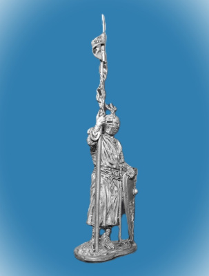 Картинка 112. Оловянный солдатик Западноевропейский рыцарь, конец 12–нач.13 в, 54мм  от магазина Масштаб