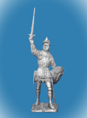 Картинка 141. Оловянный солдатик Французский рыцарь, 2-я пол. 14 в., 54мм  от магазина Масштаб