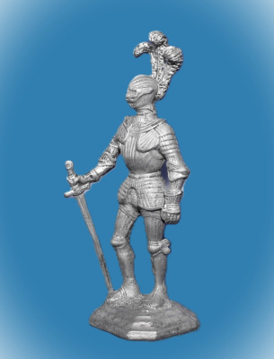 Картинка 008. Оловянный солдатик Рыцарь. Германия, нач. 16 века  от магазина Масштаб