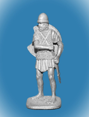 Картинка 284 Оловянный солдатик Греческий пельтаст, 54 мм  от магазина Масштаб