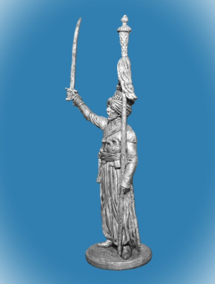 Картинка NAP-073 Оловянный солдатик Мамелюк с бунчуком. Франция, 1806-14 гг., 54 мм  от магазина Масштаб