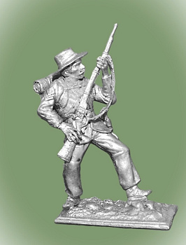 Картинка CW-007 Оловянная миниатюра Пехотинец армии США, 1861 – 65 гг., 54 мм  от магазина Масштаб