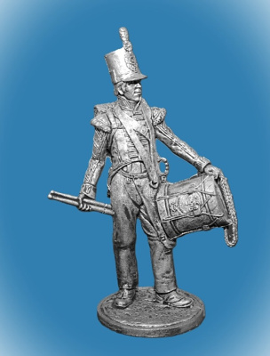 Картинка NAP-090 Оловянный солдатик Барабанщик. Великобритания, 1810-15, 54 мм  от магазина Масштаб