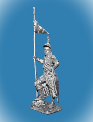 Картинка 154. Оловянный солдатик Итальянский рыцарь, конец 13 в, 54мм  от магазина Масштаб