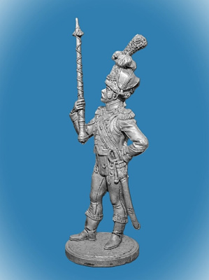 Картинка NAP-002 Оловянный солдатик Драм-мажор голландских гренадер 1810-11 гг., 54мм  от магазина Масштаб