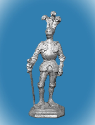 Картинка 008. Оловянный солдатик Рыцарь. Германия, нач. 16 века  от магазина Масштаб