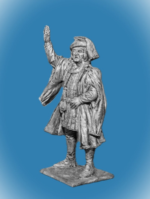 Картинка 248. Оловянный солдатик Артиллерийский мастер. Зап. Европа, 15 в, 54мм  от магазина Масштаб