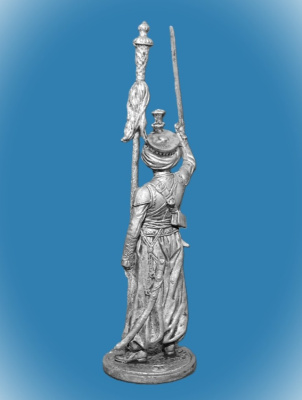 Картинка NAP-073 Оловянный солдатик Мамелюк с бунчуком. Франция, 1806-14 гг., 54 мм  от магазина Масштаб