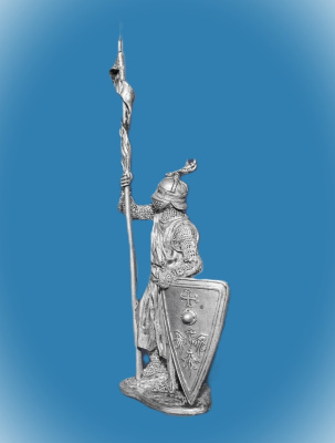 Картинка 112. Оловянный солдатик Западноевропейский рыцарь, конец 12–нач.13 в, 54мм  от магазина Масштаб