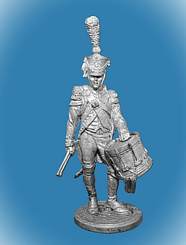 Картинка NAP-015 Оловянный солдатик Барабанщик гренадерской роты 57-го полка Франция1809-12 гг., 54мм  от магазина Масштаб