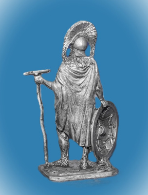 Картинка 211. Оловянный солдатик Спартанский командир, 5 век до н.э., 54мм  от магазина Масштаб